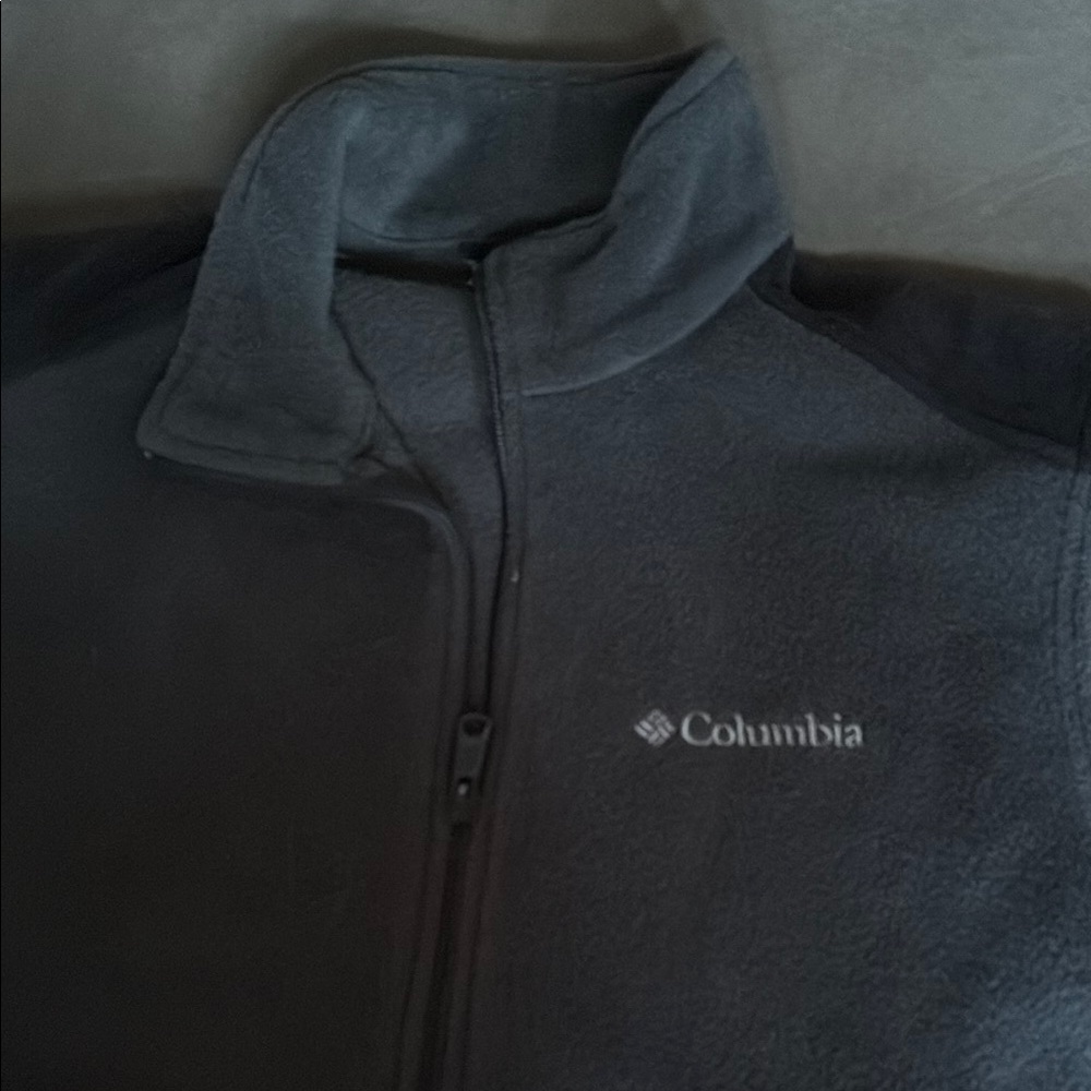Columbia Gray Performance Jacket with Quarter-Zip